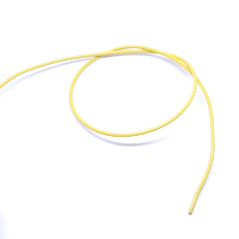 Yellow single-wire cable