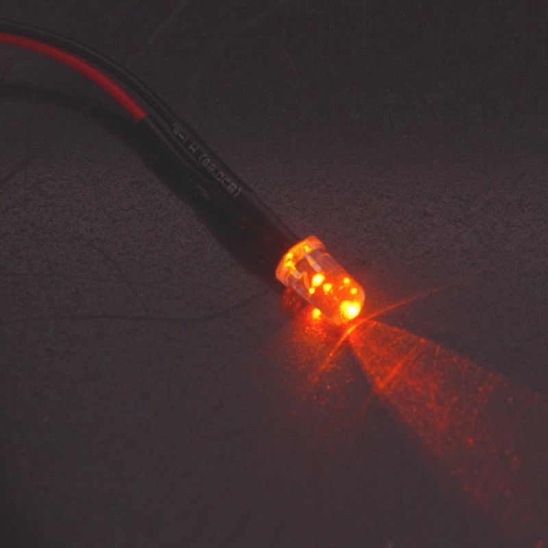 LED precableado naranja