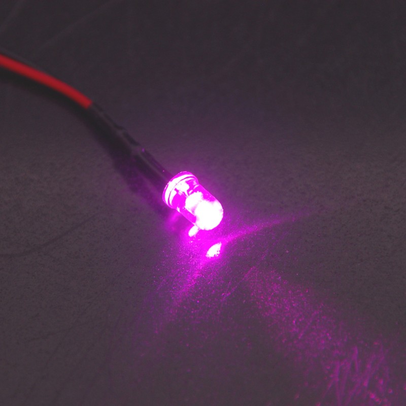 Pink pre-wired LED