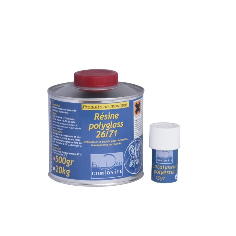 Résine Polyglass 500g Résine Polyglass 500g