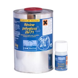 Résine Polyglass 1kg