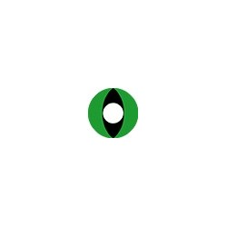 Lentille fantaisie oeil de chat vert