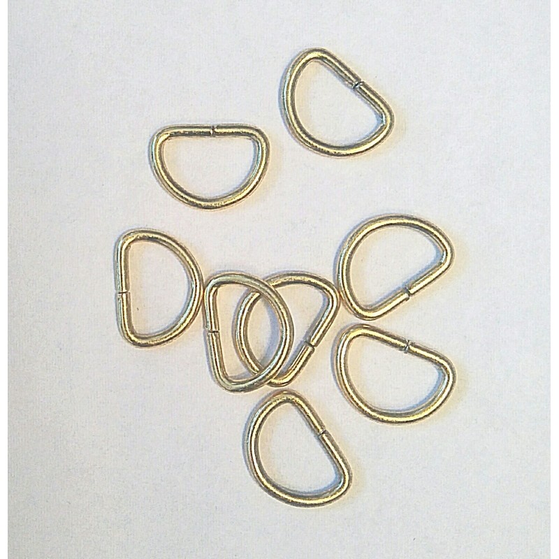 D rings oro scuro 14mm