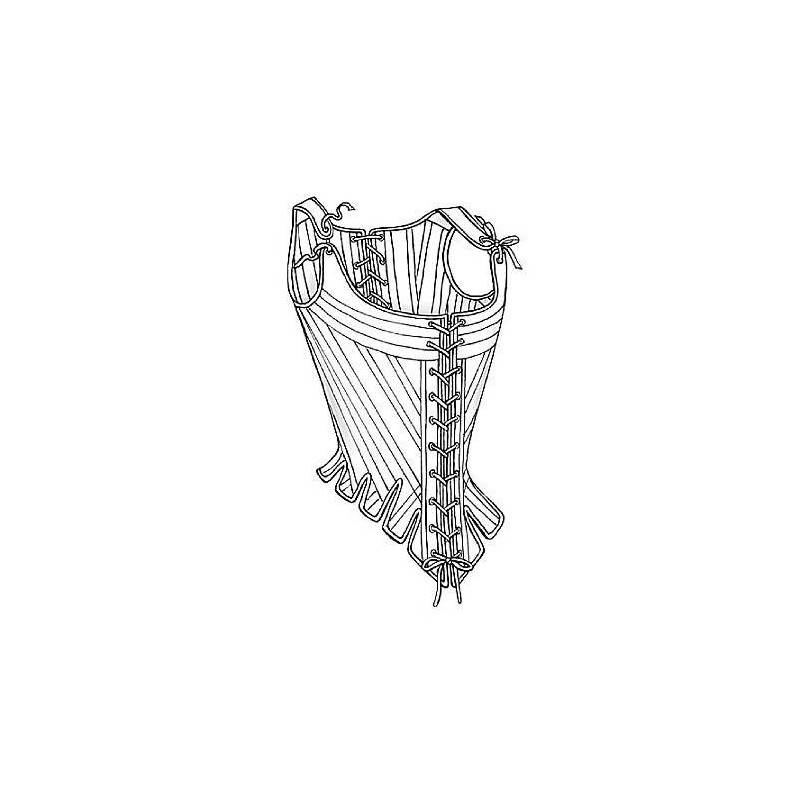 Pattern - boning, pocket hoops Pattern - boning, pocket hoops