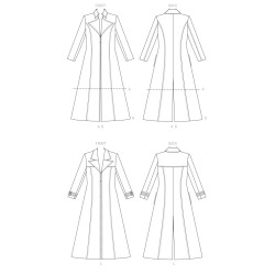 Patron Yaya Han - manteau de cuir femme