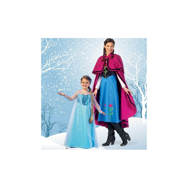 Patron type Frozen : Anna / Elsa