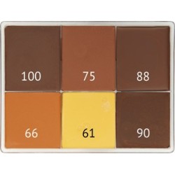 6-color Fard Creme Foundation Palette