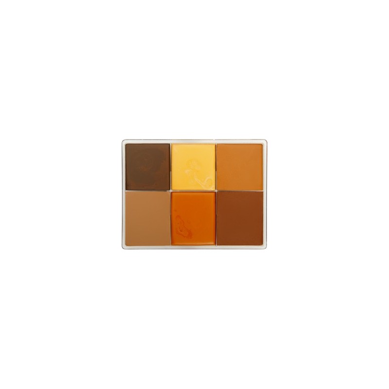 6-color Fard Creme Foundation Palette