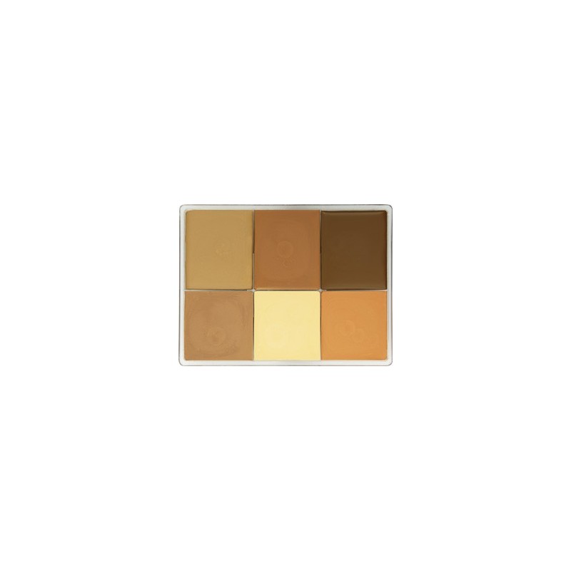 6-color Fard Creme Foundation Palette