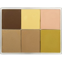 Palette fard crème 6 couleurs