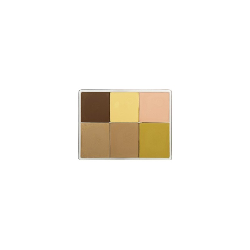 Palette fard crème 6 couleurs