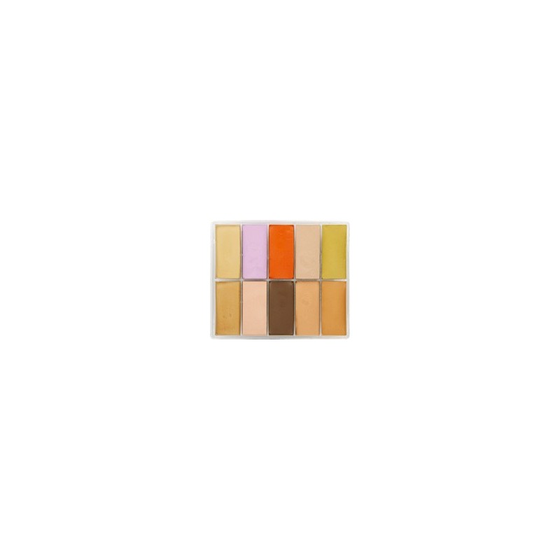 10-color Fard Creme Foundation Palette