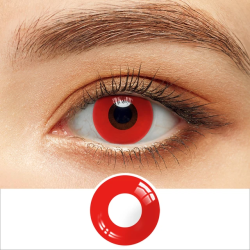 Lentille fantaisie rouge